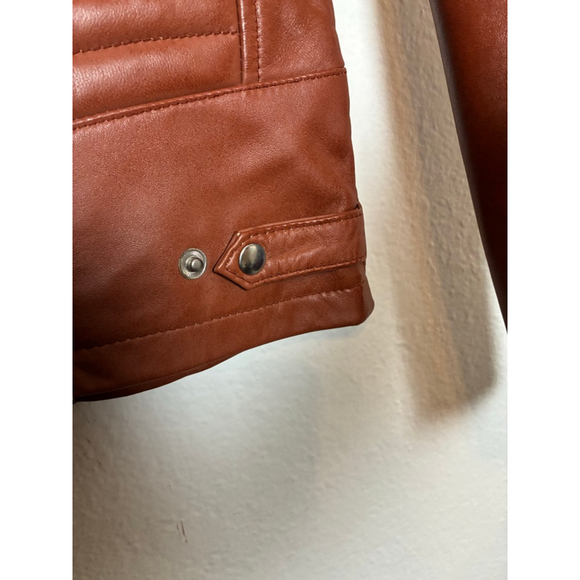 NEW! REAL LEATHER WOMEN'S JACKET COLOR BROWN /TAN SIZE L - Picture 12 of 13